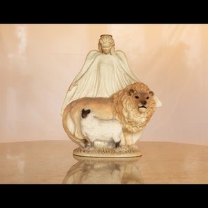 Angel lion and lamb